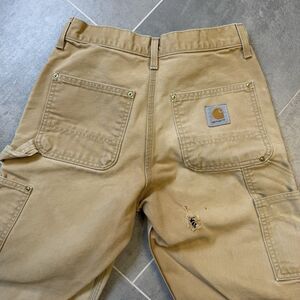 Vintage Carhartt B01 BRN Double Knee Pants 29x30 USA Brown Duck Canvas